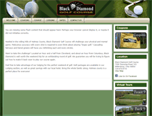 Tablet Screenshot of blackdiamondgolfcourse.com